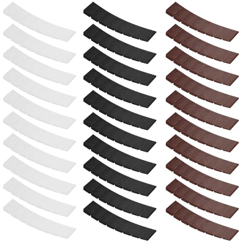 MeiHongJiaYe 30 Piezas de Cuñas para Muebles de Plástico, Calzos Ajustables, Soporte Nivelador para Muebles, Cuñas Compensadoras para Armario Cómoda Patas de Mesa/Silla (3 Colores)