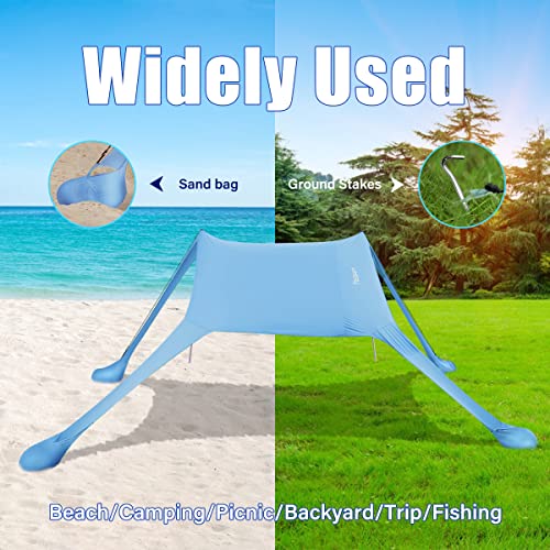 Fbsport Beach Tent Sun Shelter With Upf50+, Portable Pop Up Shade Canopy With Sandbags For Outdoor Family Camping, Fishing, Backyard Fun, Picnic, 7 X 7Ft #TOP6