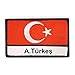 Türk Asker Patch mit WUNSCHTEXT personalisiert rot I einfach anpassen I mit Klettverschluss I Turk Turkische Armee Turkey Aufnäher Aufkleber Jacke Hose T-Shirt Turkey Spezialeinheit