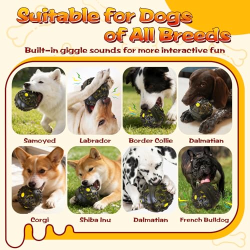Jouet interactif pour chien avec sons de rire et surface texturée - 7