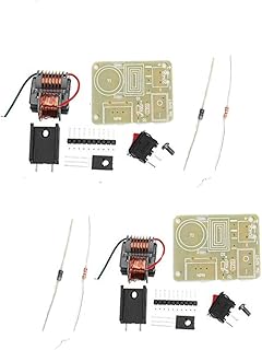 Comidox 15KV Boost High Voltage Generator High Frequency Transformer Inverter Arc Igniter Coil Module Disassembled Parts for DIY Use 2Sets(Include PCB Board)