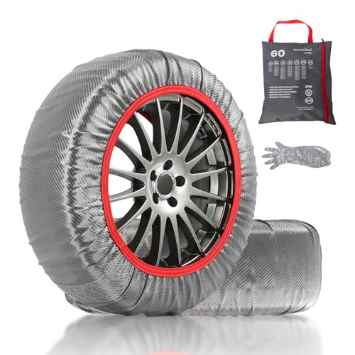 SNOCATENA Pro Series Snow Socks for Tires, Tire Socks for