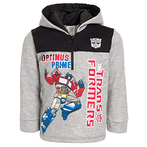 Transformers Optimus Prime Bumblebee Megatron Half Zip Pullover Hoodie Toddler to Big Kid