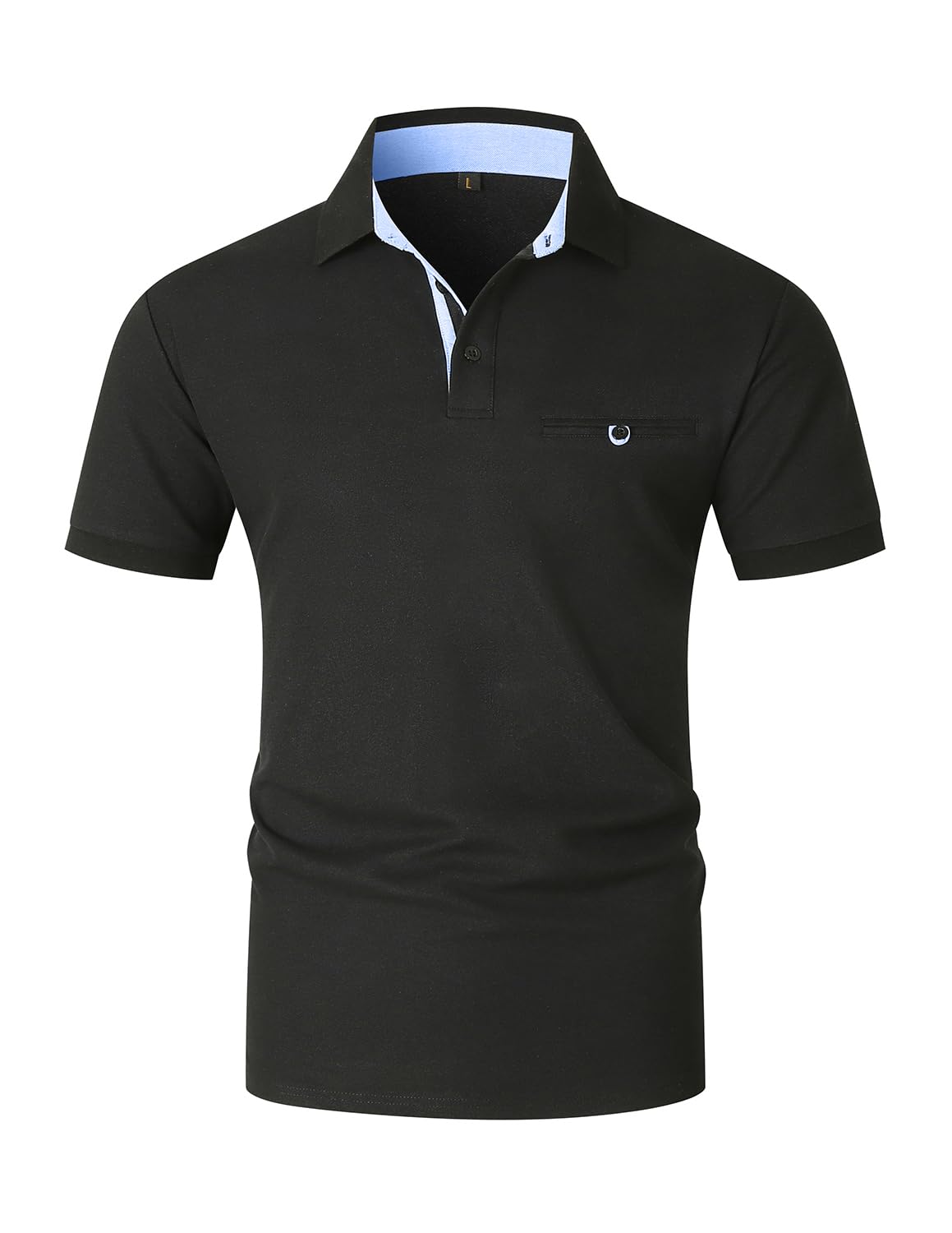 VMSUCIJ Polo Uomo Manica Corta in Cotone Giraffe Embroidery Classic Polo Neck Golf Shirt