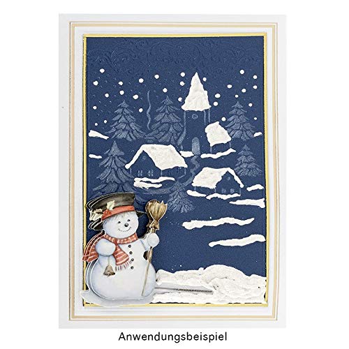 Perssjabloon | winterdorp | 14,5 cm x 9,5 cm - Afbeelding 5