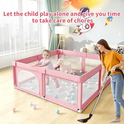 Image of Baby Playpen,Play pens for Babies and Toddlers,Small Safe Play Yard 36x36in