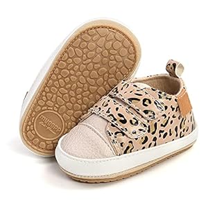 RVROVIC Baby Boys Girls Sneakers Anti-Slip Oxford Loafer Flats Infant Toddler PU Leather Soft Sole Baby Shoes