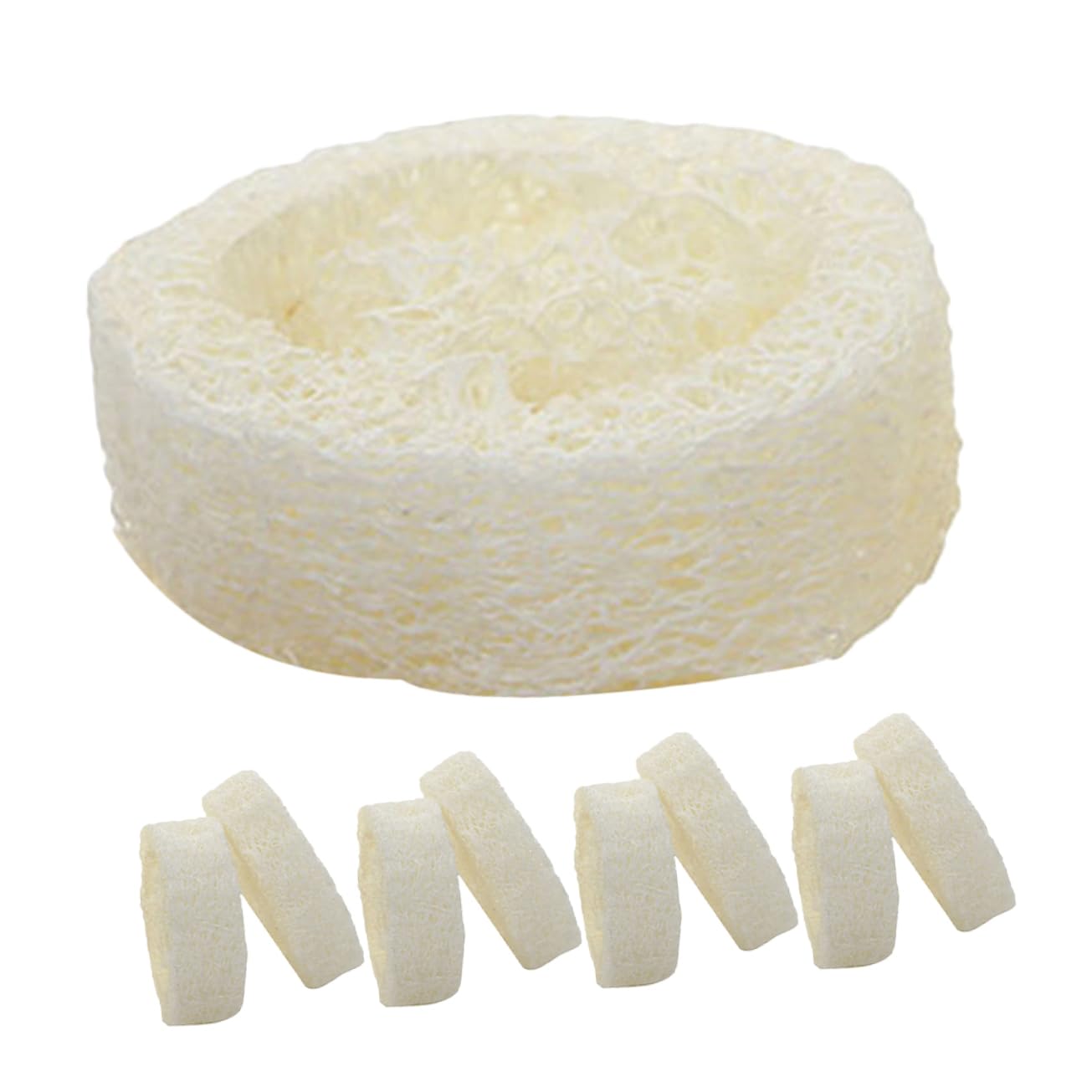 Healeved 100pezzi Spugne Da Bagno Luffa Naturale Scrub Esfoliante Per Corpo Di Spugne Per Doccia e Sapone Per Rinfrescare La