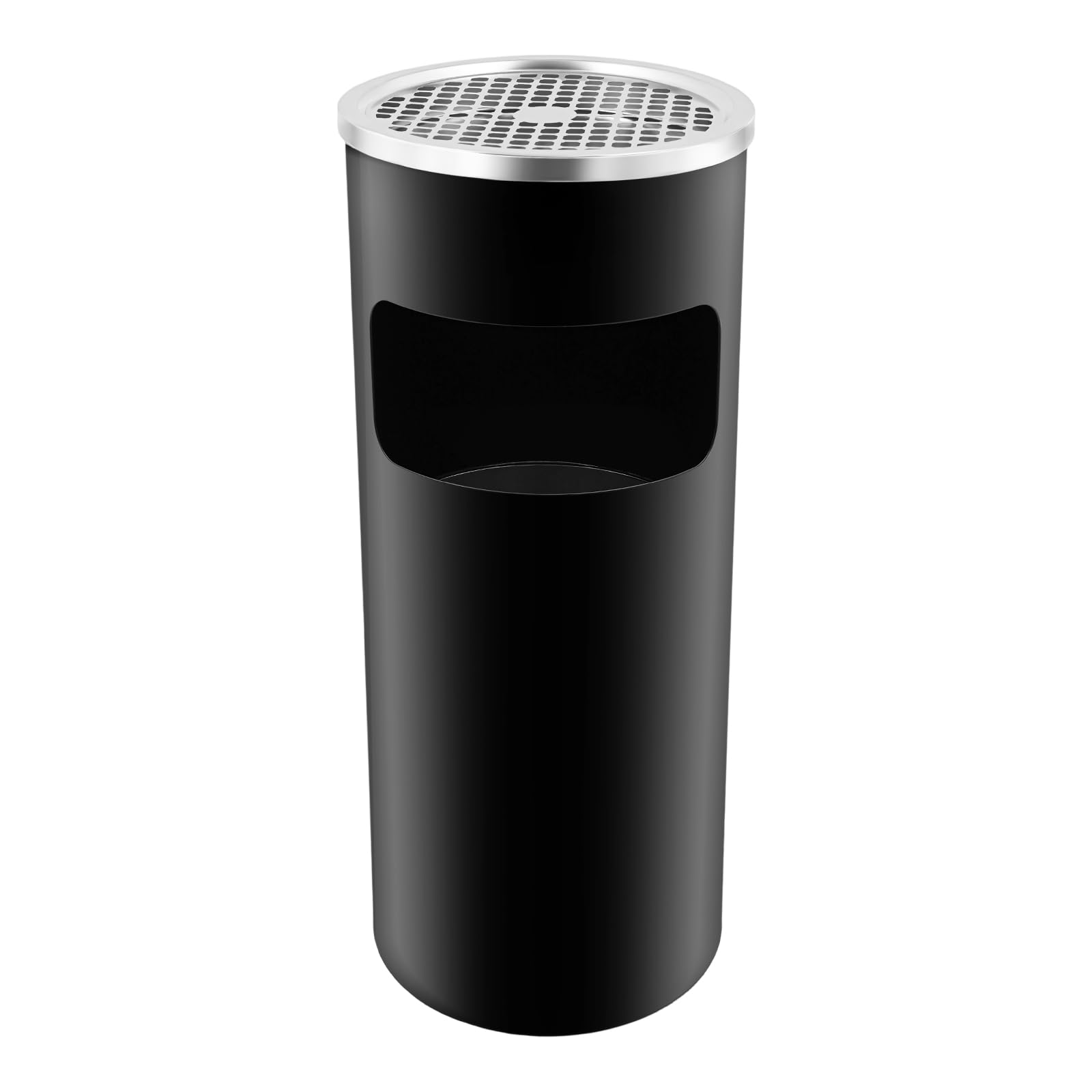 Ashtray Free Standing Rubbish bin, Stainless Steel Cigarette Smoking Dust, Standing Floor Smokers Tray Ashbin, for Garden Backyard Home Office Restaurant Indoor