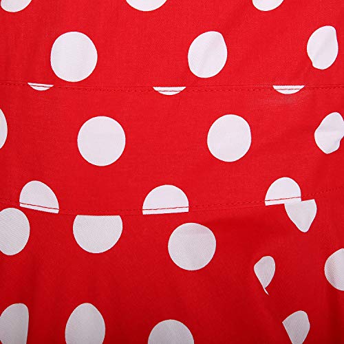 image for LIVILAN White Dot Apron for Women Girls with Pocket Apron Retro Apron 