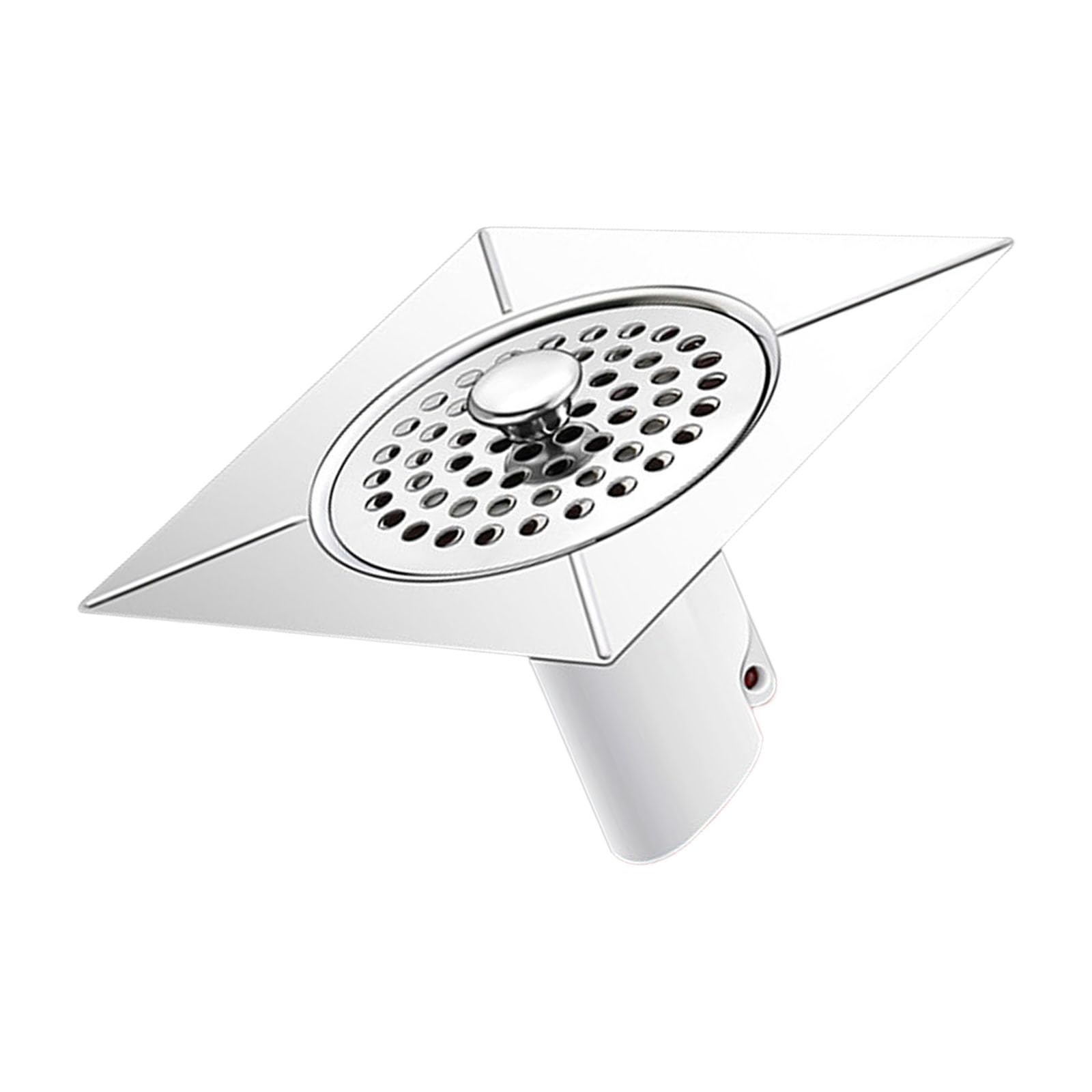 Alloneslife 304 Silver Against Bathroom Drain Cover Strong Abs Substance Suitable Shower Floor Drain Security Kitchen Sink Guard