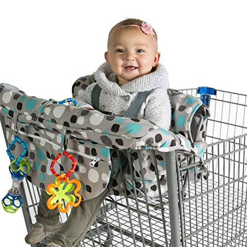 Baby Shopping Cart Cover, Cushy Baby Hammock for Shopping Cart and High Chair Cover, Shopping Cart Covers for Baby Boy or Baby Girl, Infant Seat Grocery Cart Cover, Baby Gifts Unisex