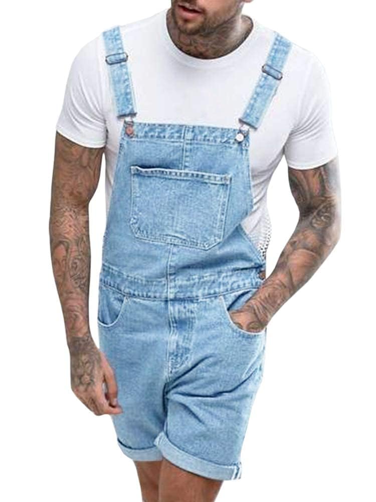 Relaxed fit denim tuinbroek voor heren - Zwart - Klassiek tuinbroekmodel - MADDOX