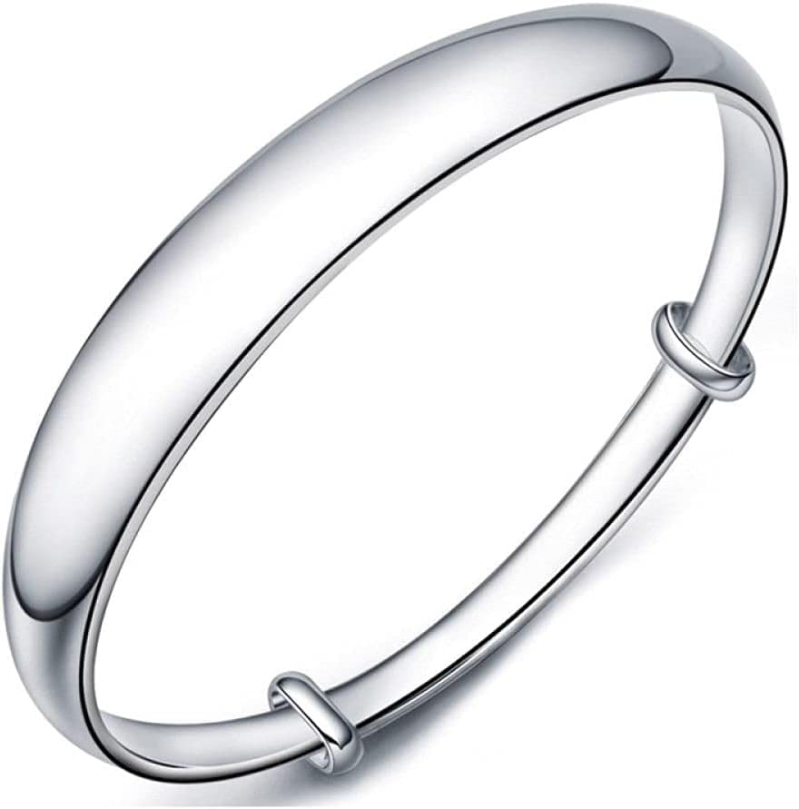 Bracelet en argent sterling jonc ajustable pour en finir avec les tailles rigides
