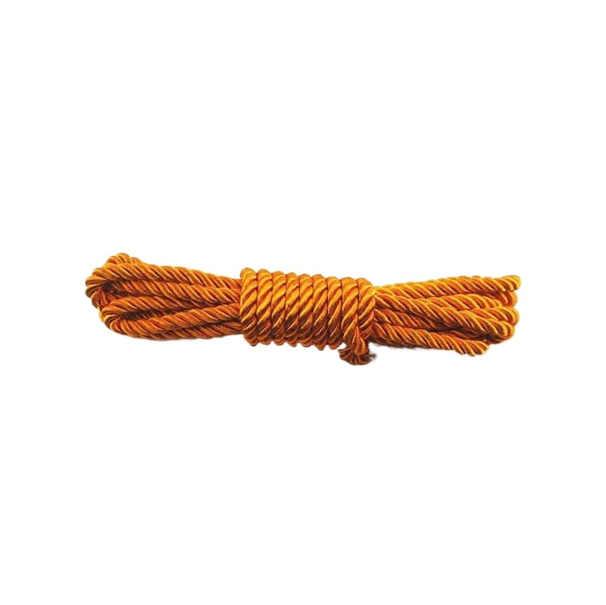 Macrame Rope Twisted String,Diameter:5mm Cord DIY Bracelet Wax Thread Length:5m(8 Orange)