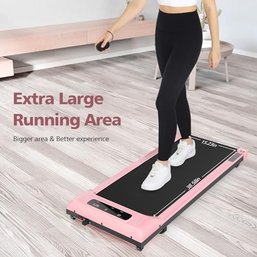Image of FUNMILY Walking Pad with Incline 8%, 3.5HP Under Desk Treadmills for Home Office Apartment Dorm, 400lbs Capacity, LED Display, Portable Compact Space-Saving Design, Quiet Walking Pad Treadmill