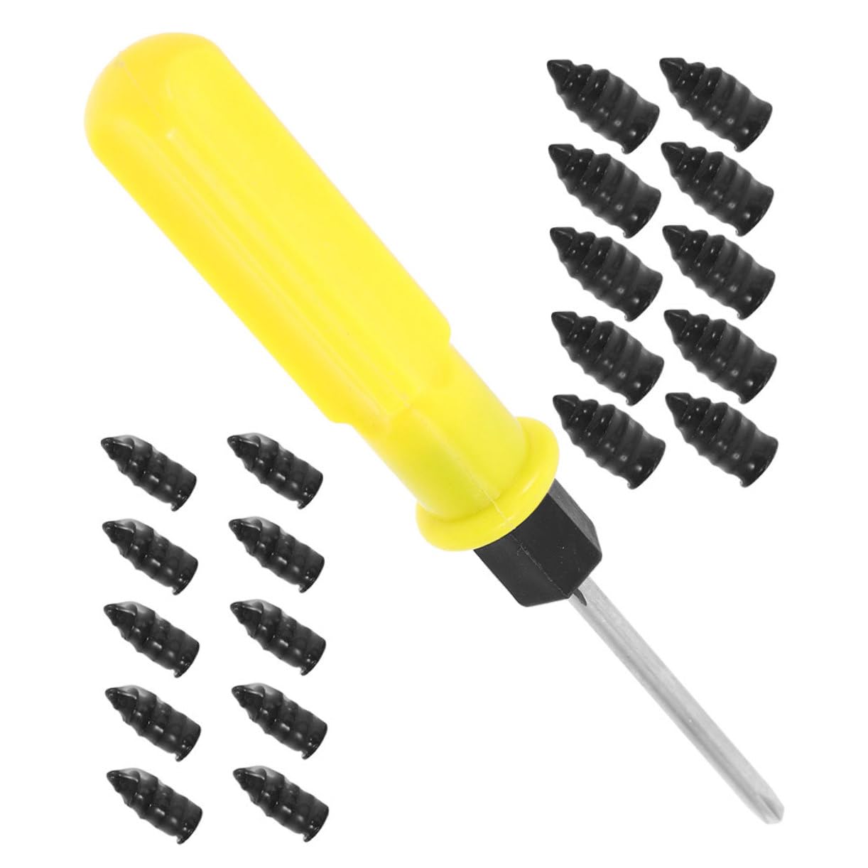 Mobestech 3sets Kit Di Riparazione Pneumatici Per Auto Con Viti Bulloni e Cacciavite Strumenti Per Riparazione Pneumatici Ottimale Per Emergenze e Manutenzione