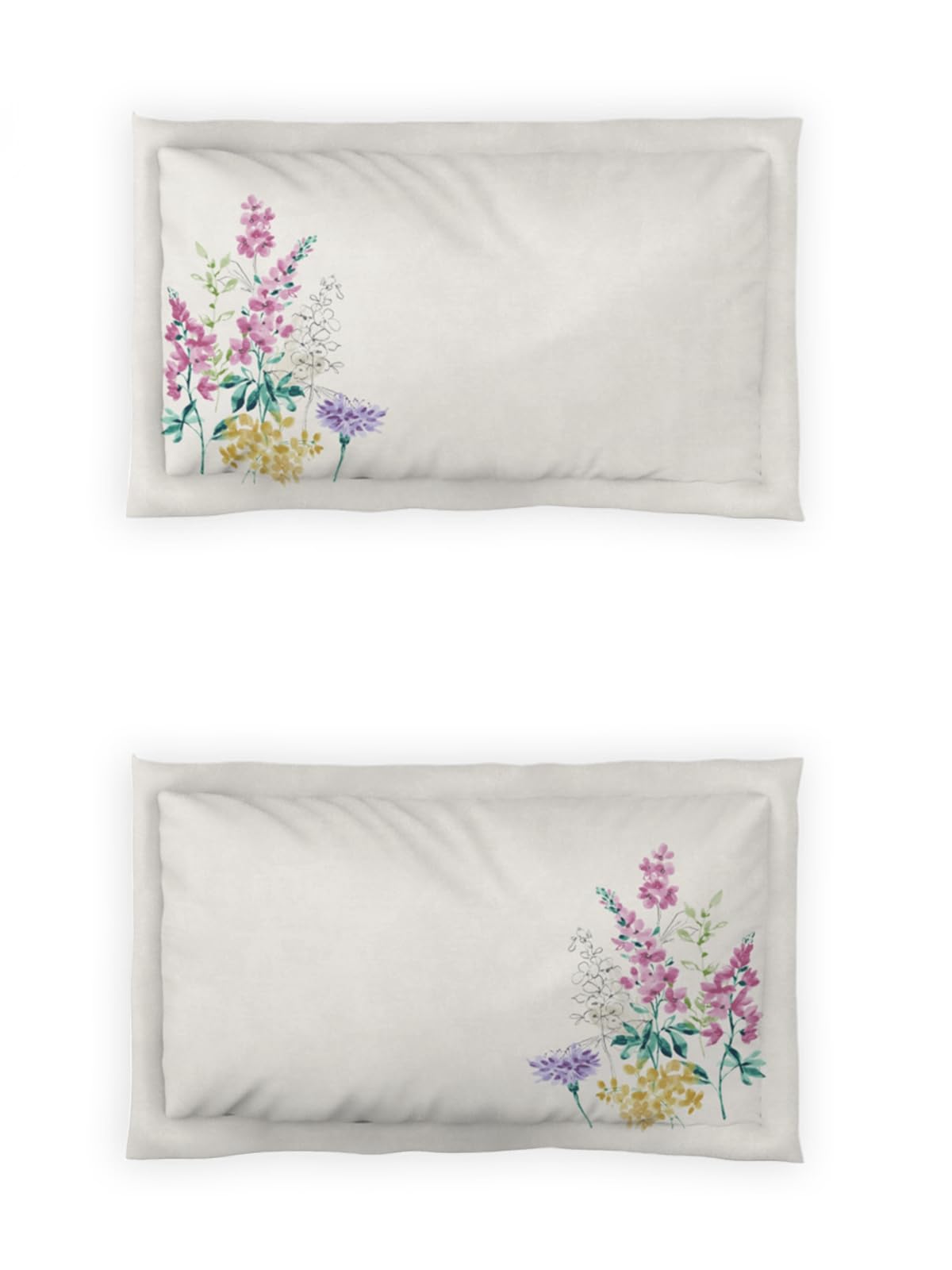 DDECOR Live beautiful Cotton Queen Bed Sheet Set with 2 Pillow Covers (229 CM X 274 CM, Purple) Digital Print Classical 145TC GSM 2