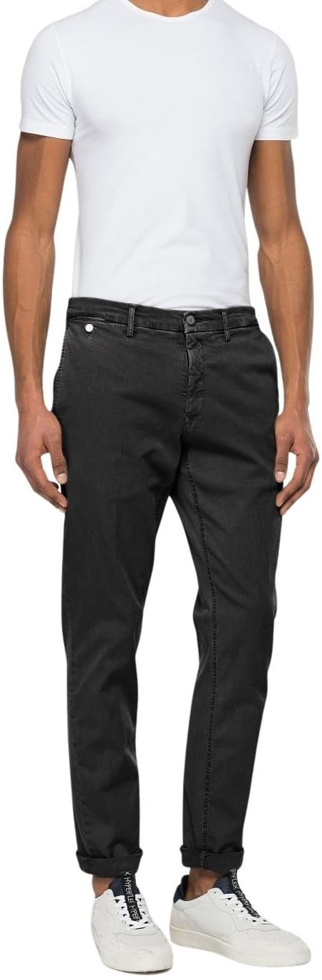 Replay Herren Jeans Anbass Slim-Fit mit Power Stretch