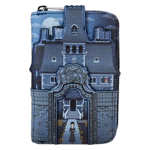 Loungefly MGM Wednesday Nevermore Castle Zip Around Wallet