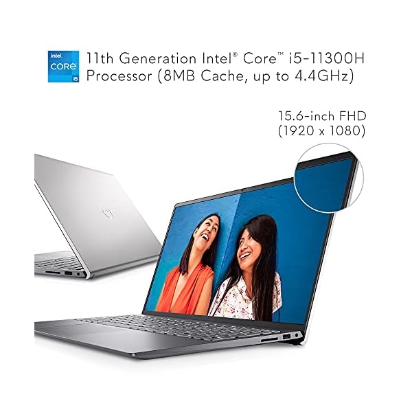 Dell-Inspiron-15-5510-Laptop-Notebook-156-Inch-FHD-Full-HD-Laptop-DDR4-Intel-Core-i5-11300H-8GB-DDR4-RAM-512GB-SSD-Intel-Iris-Xe-Graphics-Windows-10-Home-Platinum-Silver-Latest-Model Dell Inspiron 15 5510 15.6 Inch Business Laptop, Full HD Non-Touch Display - Intel Core i5-11300H, 8GB DDR4 RAM, 512GB SSD, Intel Iris Xe Graphics, Windows 11 Home - Platinum Silver