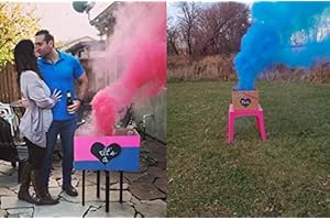 RUIYUXIN USB Smoke Bombs for Gender Reveal on Ground