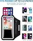 Sportarmband Mit Kopfhörer Tasche Handytasche Joggen Armtasche Running Armband Kompatibel mit iPhone 14/13/12 Pro Max Huawei P50 Mate 50 Samsung Galaxy S22/S21/S20 für Running Bis zu 6,8