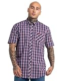 Lonsdale Brixworth Camisa, Red/White/Dark Blue, M para Hombre