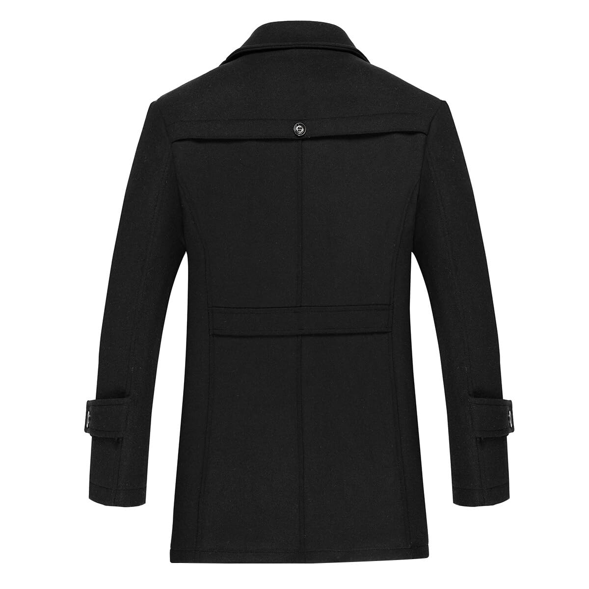 Allthemen Trench Corto Invernale da Uomo Trench di Lana Cappotto Spessa e Sottile Soprabito Parka Giacca a vento Giacca con risvolto