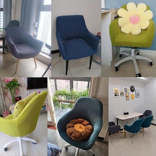 Housse de chaise extensible tabouret bar dossier incurvé comptoir - 7