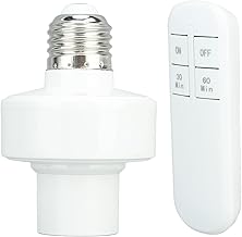 Tomada de luz de controle remoto, tomada de lâmpada de controle remoto E27 Base de lâmpada, tomada de luz remota sem fiação Kit de interruptor de luz sem fio para armário, porão (220V)