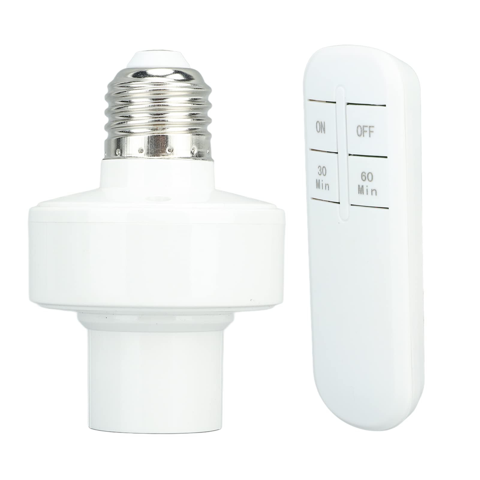Focket Remote Control Light Bulb Socket, Wireless Light Socket Switch, 100ft Range, No Wiring, E27 Bulb Holder, Remote Control Light Switch for Basement