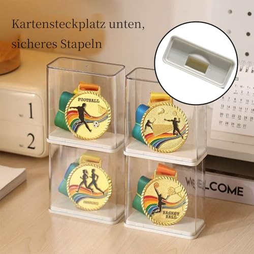 CHENMAHUA Medaillenständer, Münzvitrine, Medaillenvitrine, Geeignet Für Medaillen, Bitcoins, Gedenkmünzen, Münzpräsentation