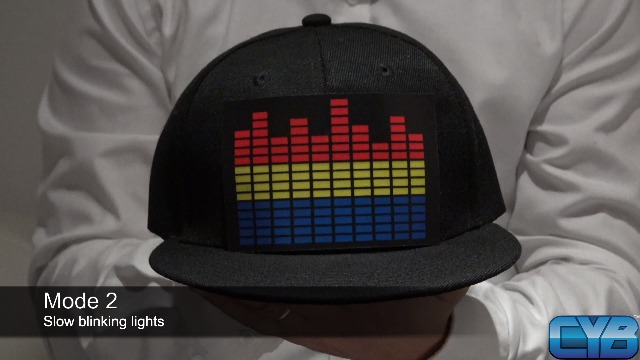CYB LED Hat Rave Light Up Sound 