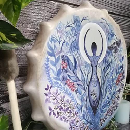 Schamanentrommel Sibirische Trommel, Spirit Music Drum Stick mit Drum Stick Home Office Decor Collection (2)