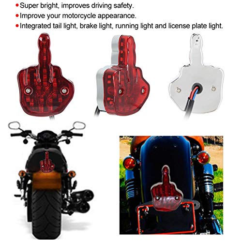 Luce freno per dito medio, luce posteriore per