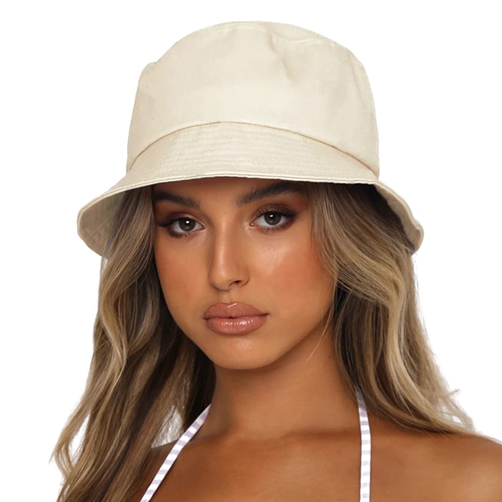 Sydbecs Bucket Hat for Women Men, Reversible Cotton Summer Sydbecs Bucket Hat for Women Men, Reversible Cotton Summer