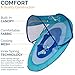 SwimWays Baby Spring Float with Adjustable Canopy and UPF Sun Protection, Blue Lobster