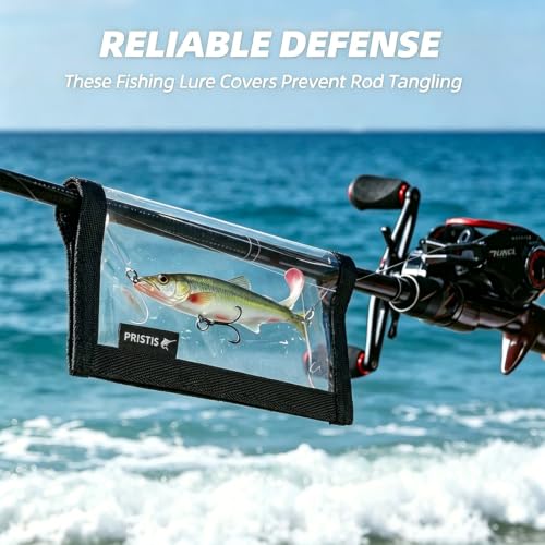 4 Fundas Transparentes para Anzuelos de Pesca de 7.5 Pulgadas de PVC miniatura 5