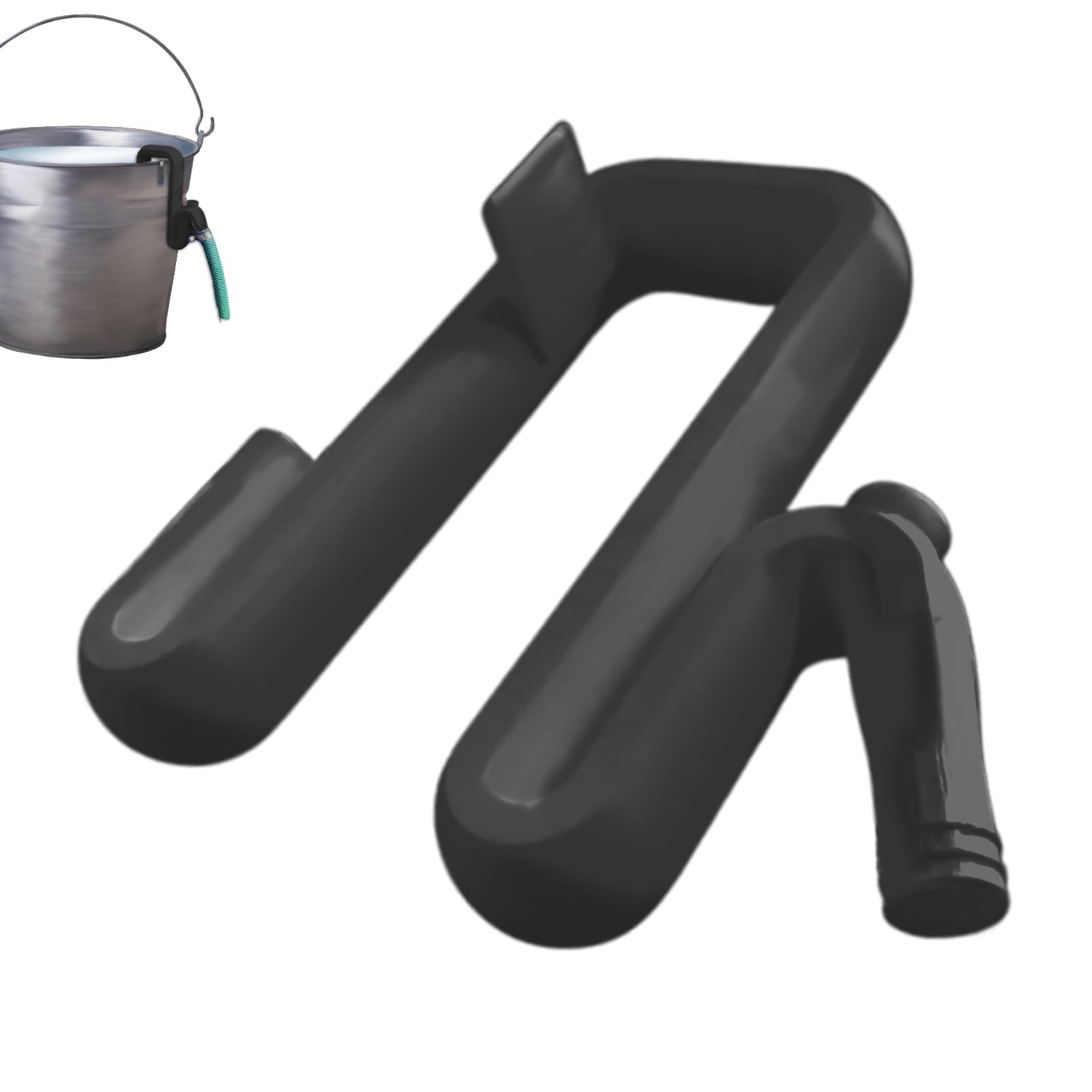 Tubo de desbordamiento de cubo: manguera de drenaje de agua que ahorra espacio para autocaravana, hogar, baño, jardín, patio trasero y balcón, solución de desbordamiento fácil de instalar para cubos