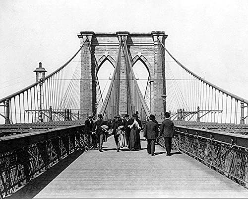 Brooklyn Bridge New York City 1898 11x14 Photograph Photo Print