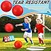 Poen 19 Pcs Sports Kickball Set, Including 2 Pcs 10 Inch Playground Ball with Air Pump 5 Pcs Rubber Bases 10 Pcs Foul Marker Discs and a Flip Scoreboard for Kids Adults Boy Girl Outdoor Backyard Game