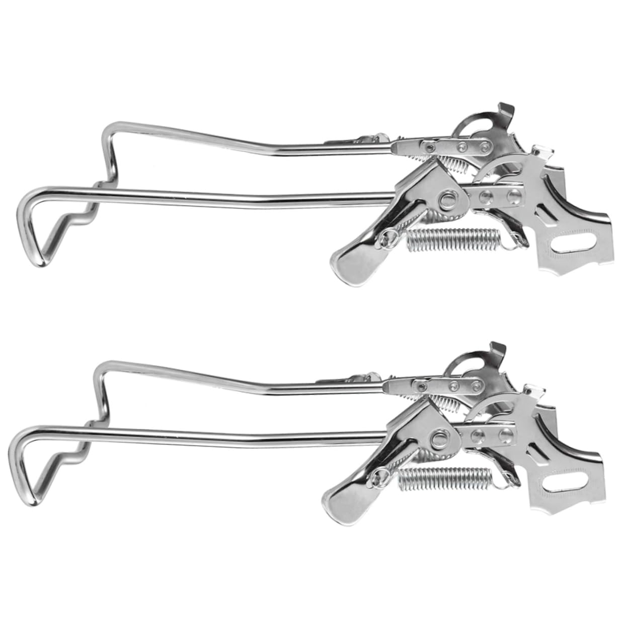 iplusmile Soporte Para Bicicleta Metálico Ajustable 20 Pulgadas, Pata De Cabra Antideslizante Para Bicicleta De Montaña, Accesorio Profesional De Repuesto, 2 Piezas, Uso Terrenos Mojados