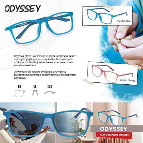 Croakies Odyssey Photochromic Progressive Eyewear | UV400 Sunglass for Outdoor | Bluelight Eyeglass for HEV Devices | Bundle2