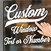 Your Custom Address Numbers or Text ║ Unlimited Text Fonts + XXXL Up to 144 inch Size║ Design Your Customized Vinyl Number Stickers ║ Decals for Home Office Business ║ We Print All Made in The USA