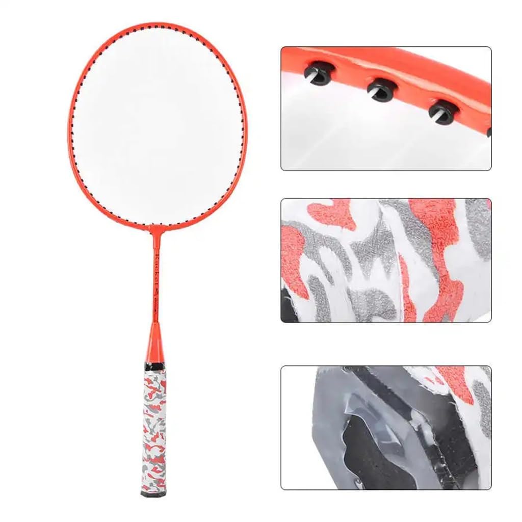 Badminton Racket With 2 BallsFluorescent Coloured Badminton RacketOutdoor Sports