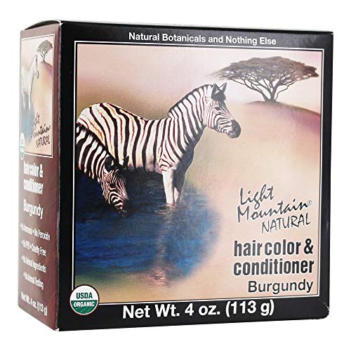 Light Mountain Natural Hair Color and Conditioner - Burgundy - 4 fl oz