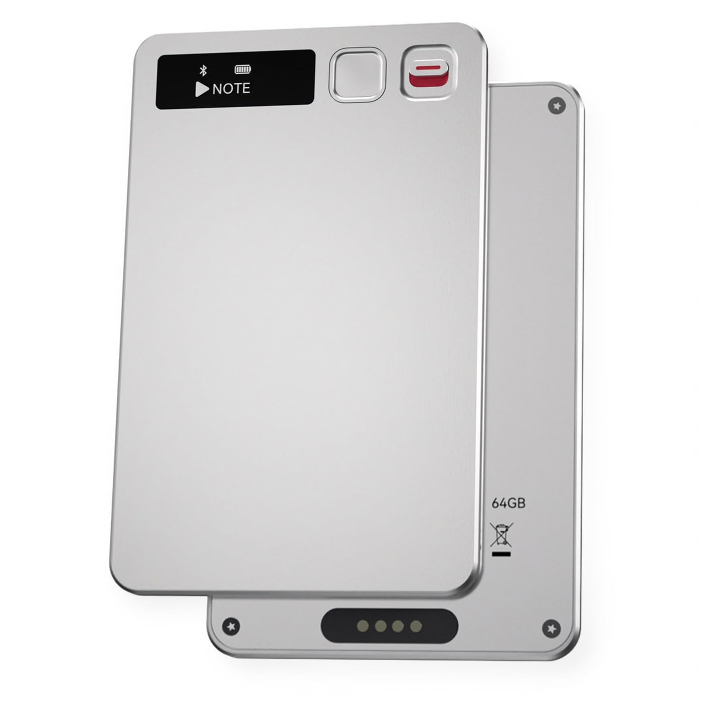 Grabadora de Voz IA 64 GB - Transcripción IA, Resumen y traducción (81 Idiomas), Control por App, Grabación de Audio para Clases, Reuniones y Entrevistas