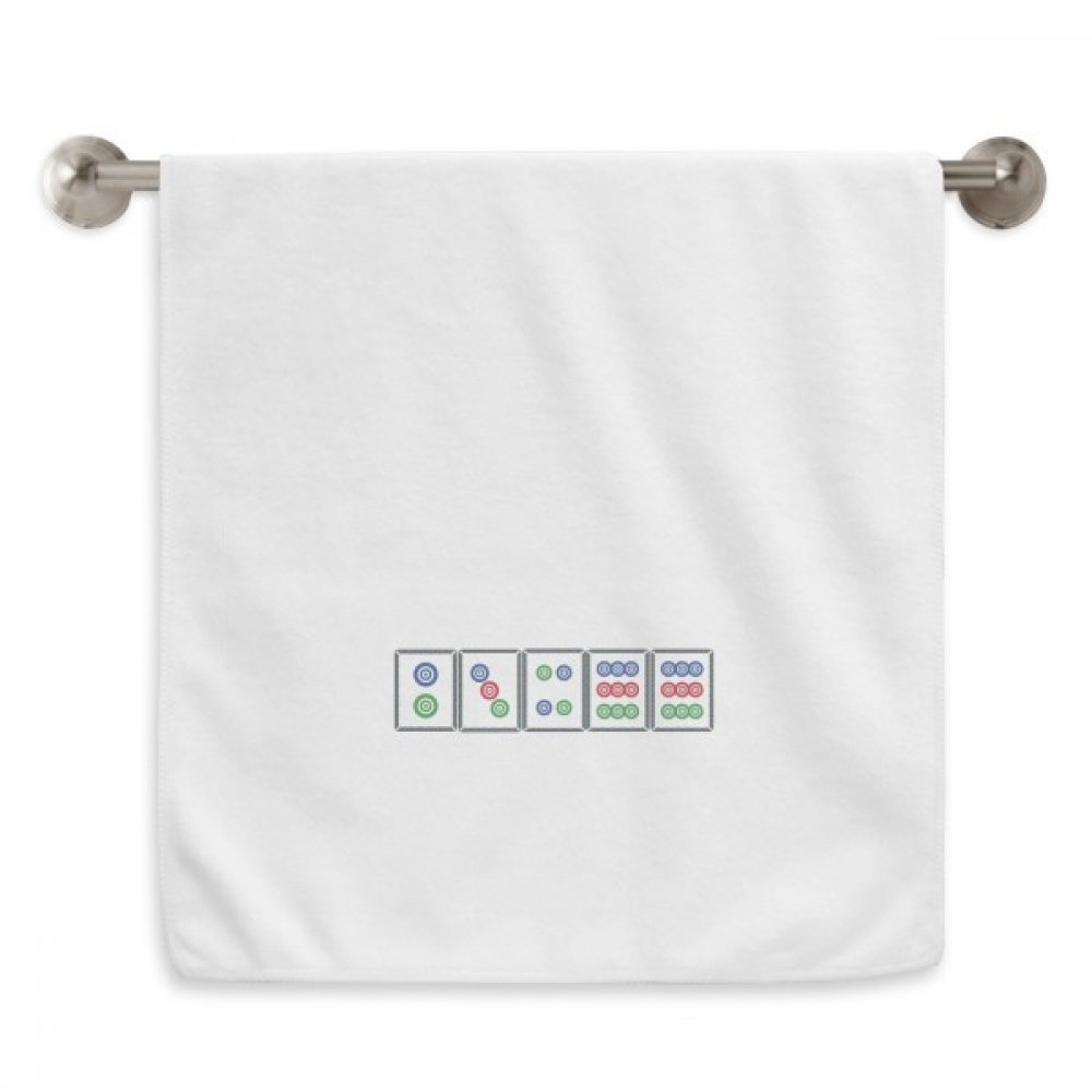 Serviette de toilette Mahjong blanche pour un rituel de soin apaisant et cocooning à la maison