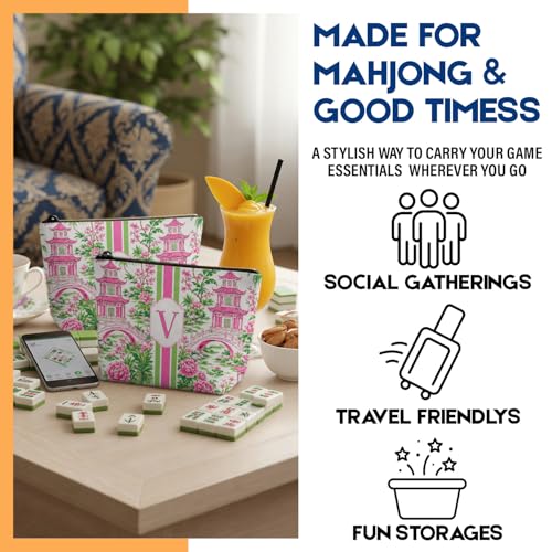 Bolsa personalizada para Mahjong con cierre de cremallera miniatura 6